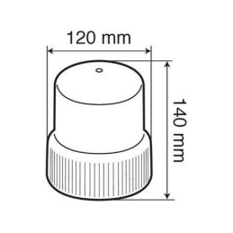Lampada rotante \nalogena 12V - 21W | Topgear.it