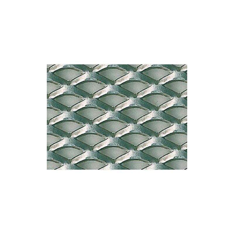 Lamiera in acciaio grezzo \nstirata a griglia 250x500 | Topgear.it