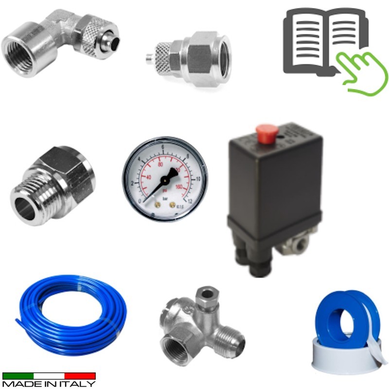 Kit di montaggio impianto aria per Compressore orientale | Topgear.it