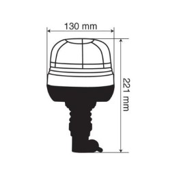 RL-9 - Lampada emergenza \nLED a 3 funzioni - 12V/24V | Topgear.it