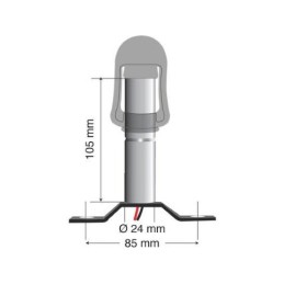 Fix-3 - Perno con spinotto\nDIN per lampade rotanti | Topgear.it