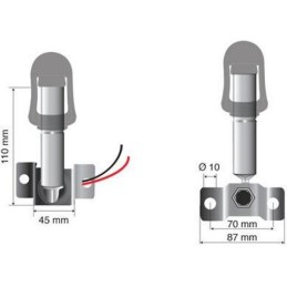 Fix-8 - Perno con spinotto\nDIN per lampade rotanti | Topgear.it