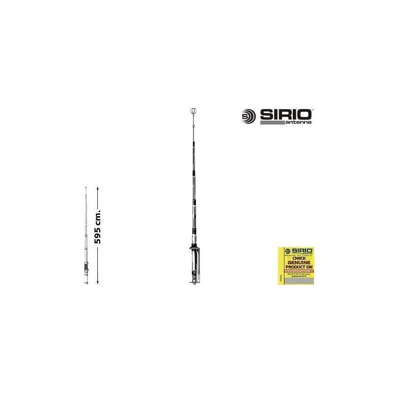 Antenna CB fissa - 595 cm - Sirio GPS 1/2 | Topgear.it Antenna CB fissa - 595 cm - Sirio GPS 1/2 | Topgear.it