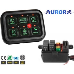 Pannello interruttori con box relé - 6 circuiti | Topgear.it