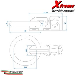 Sliding Rail - Perno doppio con anello tondo di aggancio | Topgear.it