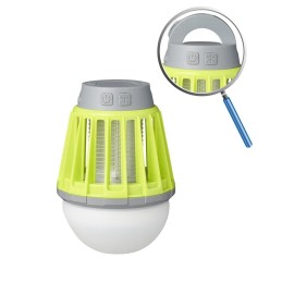 Lampada Campeggio a luce bianca e/o lampada UV con griglia fulmina insetti - Ricaricabile USB | Topgear.it