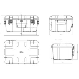 Valigia Pro Stagna 600 - 600x400x278 mm | Topgear.it