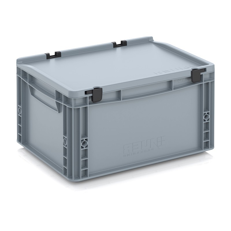 Cassa con coperchio incernierato, sovrapponibile 40x30x23,5 cm | Topgear.it