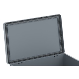 Cassa con coperchio incernierato, sovrapponibile e Impermeabile 61,1x42,7x33,7 cm | Topgear.it