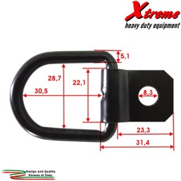 Anello di ancoraggio chiudibile e orientabile per fissaggio carico ...