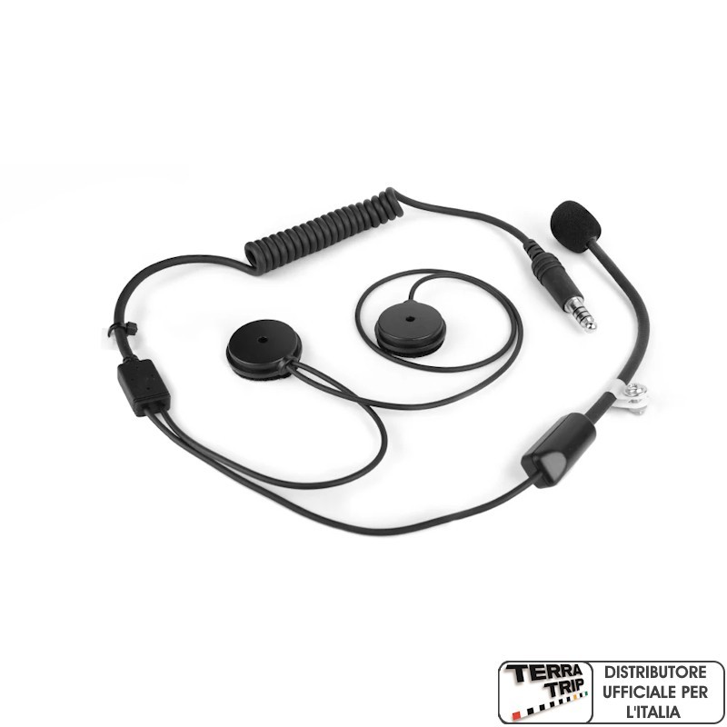 Microfono e altoparlanti per casco jet con cancellazione del rumore... Microfono e altoparlanti per casco jet con cancellazione del rumore...