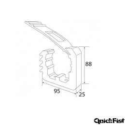 Quick Fist Go Between - Fissaggio utensili da 44 a 63 mm - 10 pz | ...