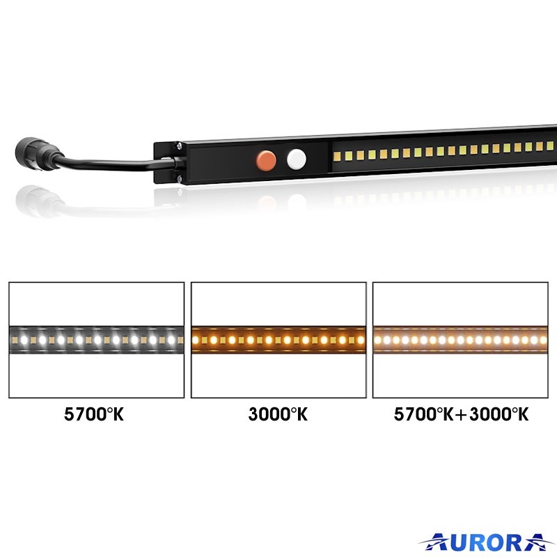 Barra LED 3 colori (Bianco, Giallo e Ambra repellente insetti) per Camper, Barca, Tenda, Campeggio  -  66 cm | TOPGEAR.IT