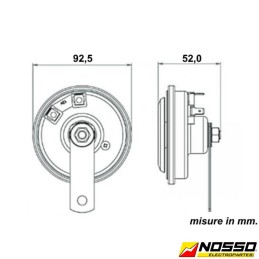 Clacson a disco bitonali accordati - 12V | Topgear.it