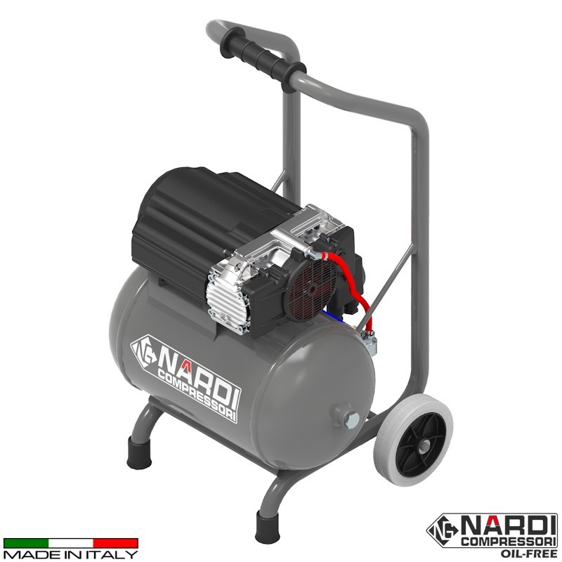 Compressore aria 230V Nardi Esprit 60/2 1 210 l/m con serbatoio ari... Compressore aria 230V Nardi Esprit 60/2 1 210 l/m con serbatoio ari...