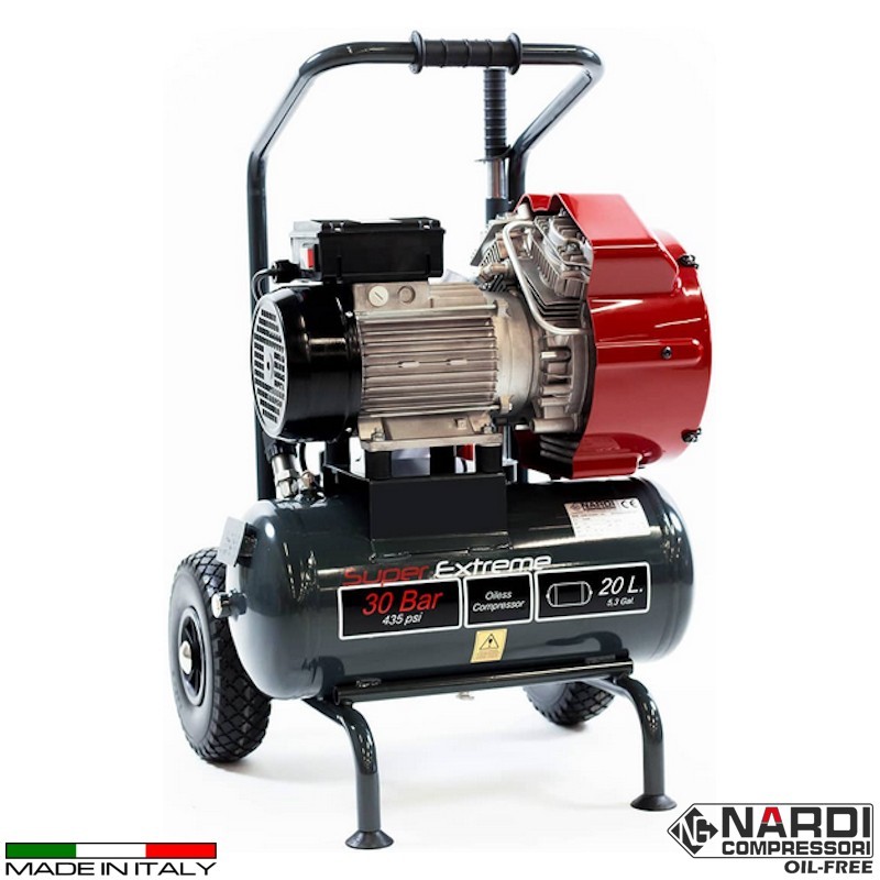 Compressore aria 230V Nardi Super Extreme 1 130 l/m con serbatoio a...
