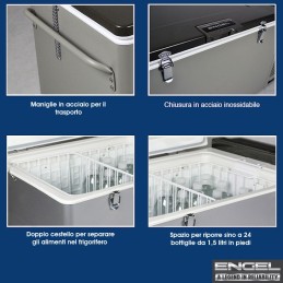 Frigorifero a compressore Engel MT80F-S - 80 litri | Topgear.it