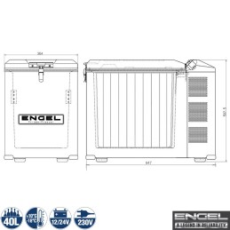 Frigorifero a compressore Engel MT45F-V - 40 litri | Topgear.it