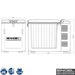 Frigorifero a compressore Engel MD45F - 40 litri Combo | Topgear.it