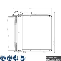 Frigorifero a compressore Engel SB47F-E-T / CK-47 - 40 litri | Topg...