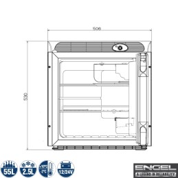Frigorifero a compressore Engel SB70F / CK-57 - 57,5 litri | Topgea...