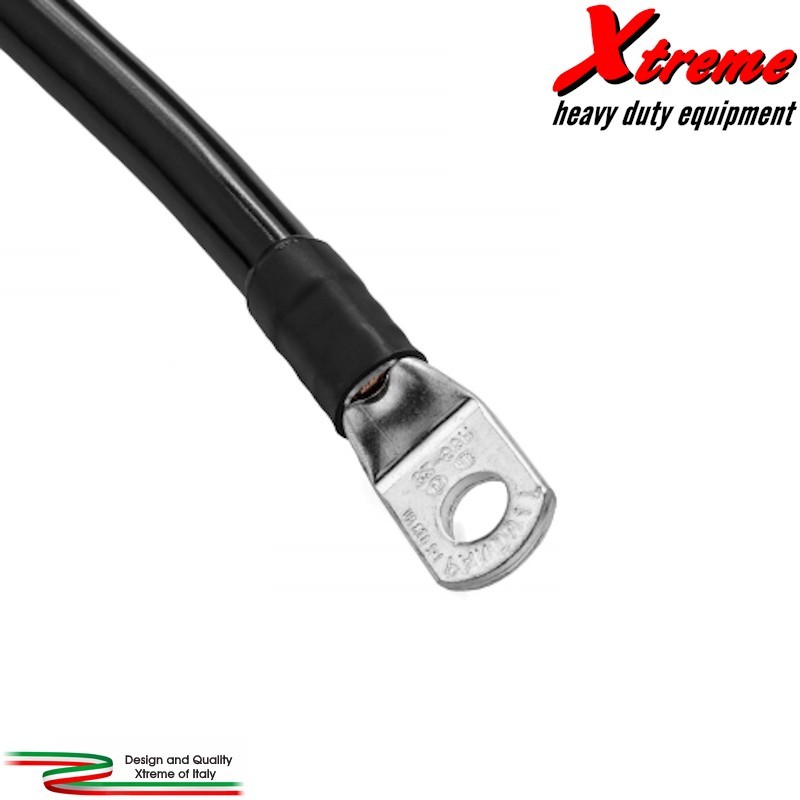 Cavo da 70 mm2 con due capocorda crimpati - Rosso / Nero | Topgear.it