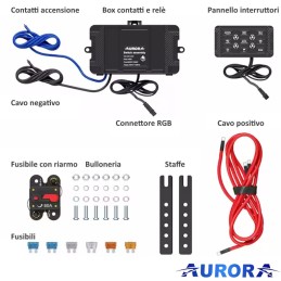 Pannello interruttori con box relé + Bluetooth - 9 circuiti | Topge...