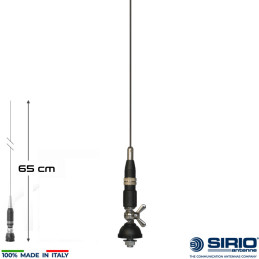Antenna CB veicolare magnetica - 65 cm - Sirio Mini Snake 27 MAG | ...