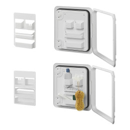 Organizer a 4 scomparti per sportello di servizio del camper