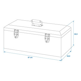 Cassa in alluminio  570x245x220 mm