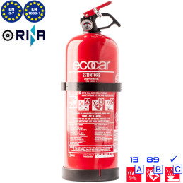 Estintore a polvere ABC 2 kg - Interamente in Acciaio | Topgear.it