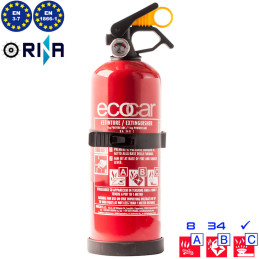 Estintore a polvere ABC 2 kg - Interamente in Acciaio | Topgear.it