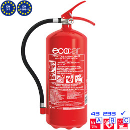Estintore a polvere ABC 2 kg - Interamente in Acciaio | Topgear.it
