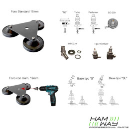 Base magnetica per antenna universale UM-310 | Topgear.it