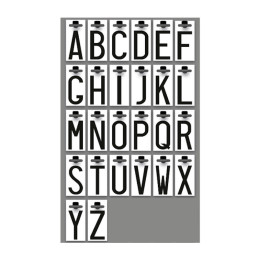 Lettere adesive targa ripetitrice | Topgear.it