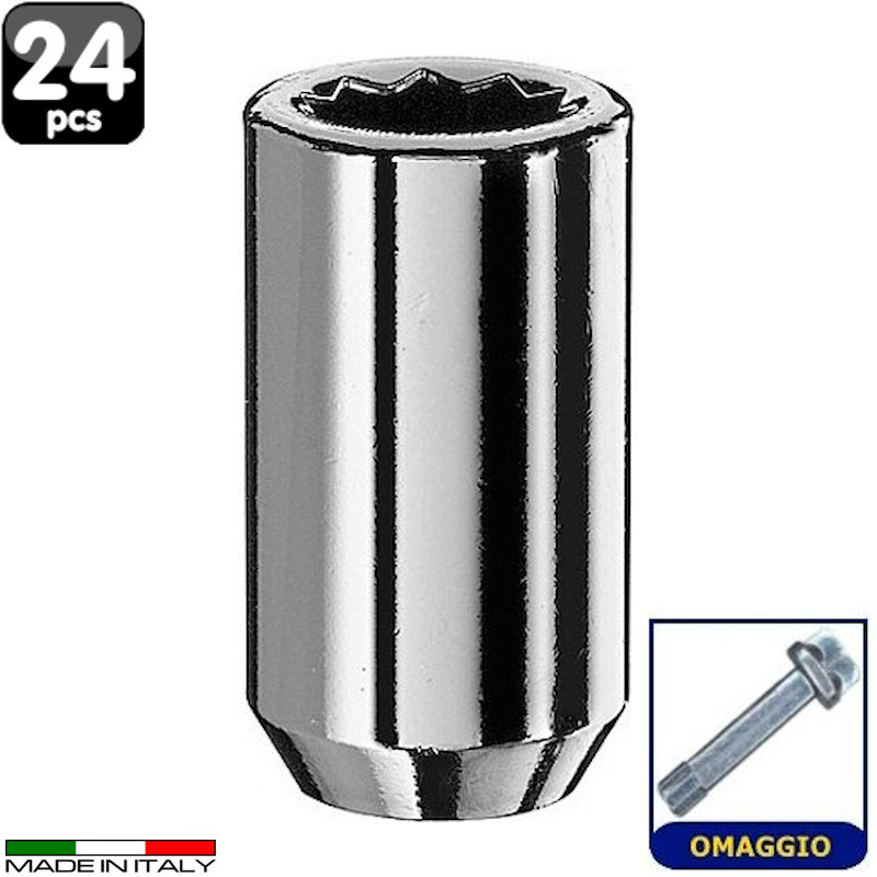 Dado Ruota M12x1.25 chiave stellare - 24 pz | Topgear.it