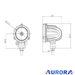 Faro LED N2 10W Profondità - 900 lm | Topgear.it