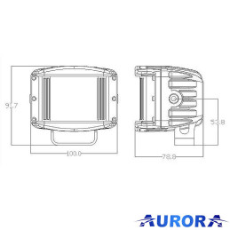 Faro LED N2 40W Profondità + 180° - 4000 lm | Topgear.it