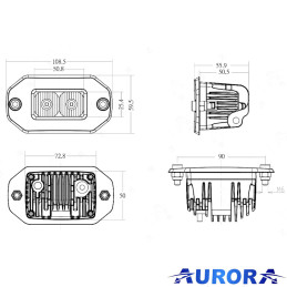 Faro LED SL 20W Scene Light - 1800 lm | Topgear.it