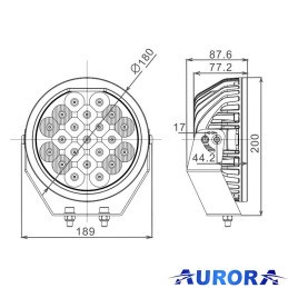 Faro LED RQ 105W Combo - 8400 lm | Topgear.it