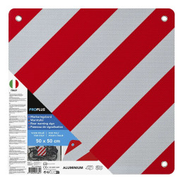 Pannello in alluminio di segnalazione carichi sporgenti - Omologato per l'Italia  TOPGEAR.IT
