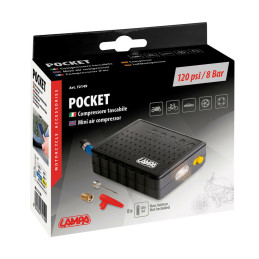 Compressore d'aria Tascabile con Torcia - Funzionamento con pile AA | TOPGEAR.IT