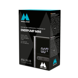 Compressore d'aria Enerpump portatile con Power Bank USB e Kit riparazione pneumatici | TOPGEAR.IT