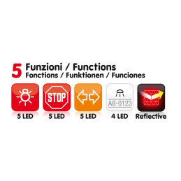 Pronto-Fari - Kit di segnalazione LED posteriore magnetico preassemblato - 12V | Topgear.it