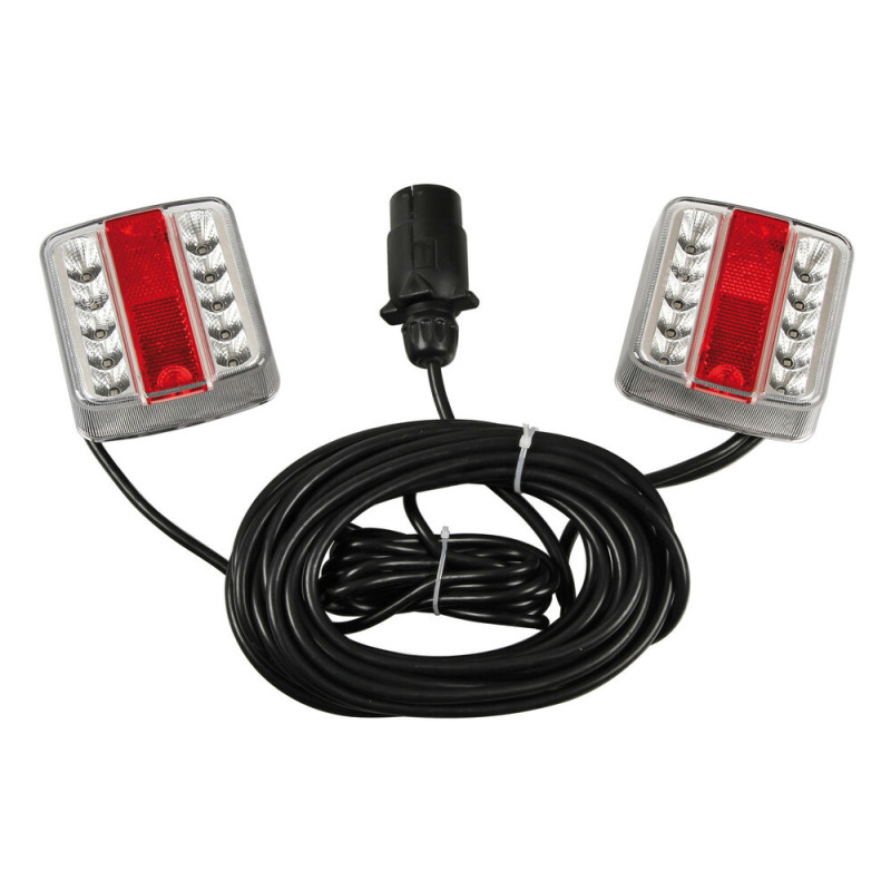 Pronto-Fari - Kit di segnalazione LED posteriore magnetico preassemblato - 12V | Topgear.it