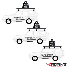 Kargo Rack System - Piedi per barre portatutto per veicoli con grondina con altezza regolabile da 16 a 21 cm | Topgear.it