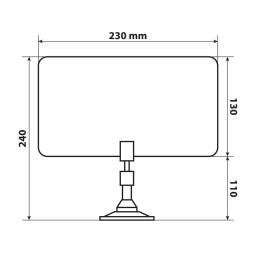 Antenna TV digitale Flexia 12/24V | Topgear.it