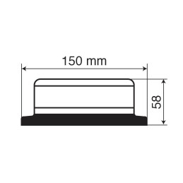 RL-6 - Lampada emergenza LED a 360 gradi - 12V/24V | Topgear.it