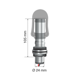 Fix-2 - Perno con spinotto DIN per lampade rotanti | Topgear.it