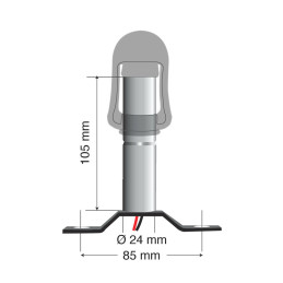Fix-3 - Perno con spinotto DIN per lampade rotanti | Topgear.it
